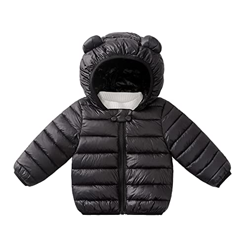 Toddler down Coats Lightweight Puffer Jackets Outwear Baby Boys Girls Zip up Thick Hooded Coats Winter Warm Windproof2