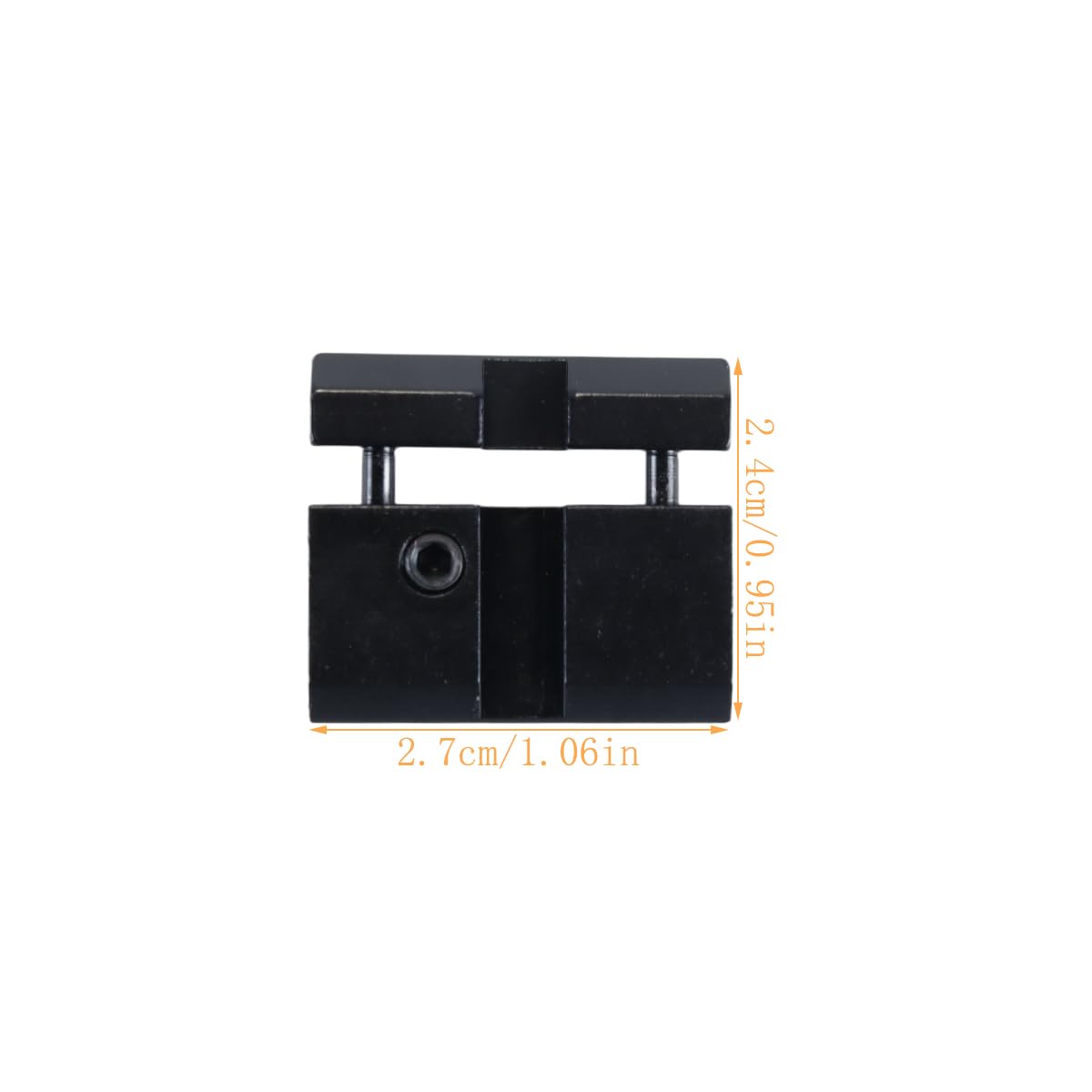 2 adaptadores de riel para mira telescópica a presión: monturas de cola de milano de 11 mm a Weaver/Picatinny de 20 mm (perfil bajo)
