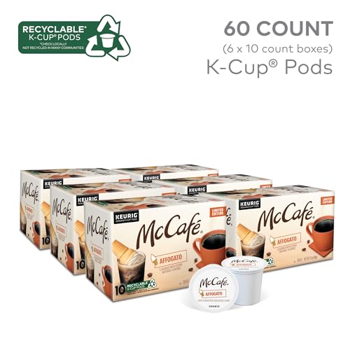 McCafe Affogato, Single Serve Keurig K-Cup Pods, Flavored Coffee, Limited Edition, 60-Count Box (6 Packs of 10) - Thumbnail 3