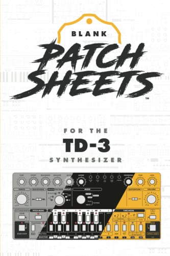 Behringer TD-3 Blank Patch Sheet Notebook: Become a more organized songwriter with this Blank Patch Sheet notebook so you can spend more time creating and less time forgetting.
