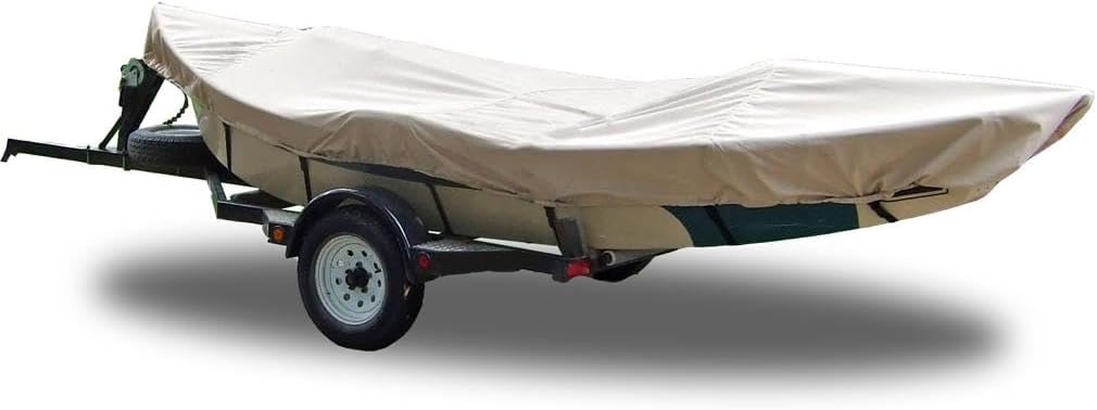 7.6oz Polyester Specialty-Fit Cover for a Drift Boat w/Bra Measuring up to 16’ x 84”