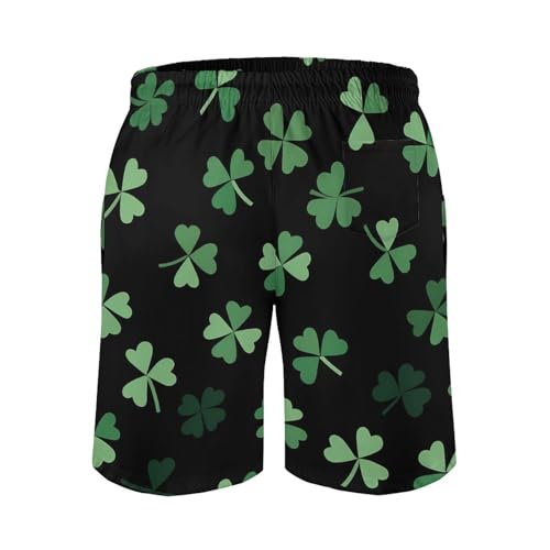 Clovers St. Patrick's Day Shamrocks Mens Swim Trunks Shorts Beach Pants Swimming Trunk Mesh Lining with Pockets2