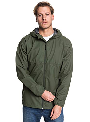 Quiksilver - Gabardina con Capucha - Hombre - S - Marrón