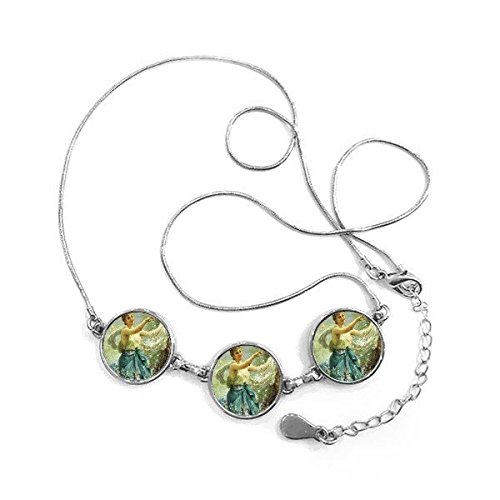 Art fleur design pour ce collier médaillon rond haute fidélité visuelle