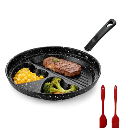 Puraville 3-Cup Heart Pattern Egg Pan