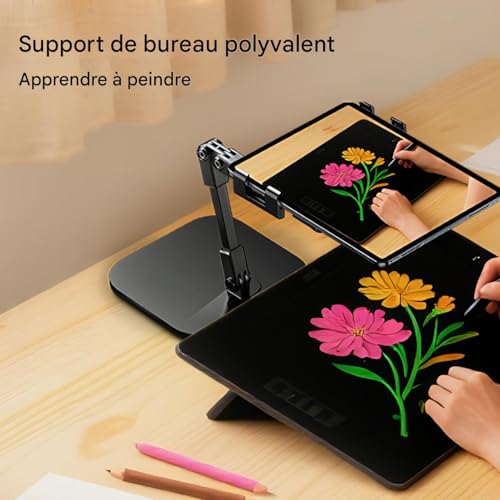 Support de téléphone pour bureau télescopique et accessoires pliables - 3