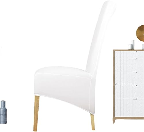 Miniatura 9 de Funda elástica para silla de comedor de elastano con respaldo largo, fundas para sillas para el hogar, boda, hotel, banquete, camello, 1 pieza