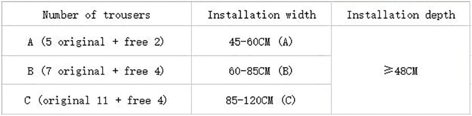 Pull Out Trousers Rack Push-Pull Trousers Hangers Pants Hangers Pants Rack Telescopic Home Multifunction Cloakroom Drawer Hanger for Storage of Pants/Scarves/tie (Color : Gold, Size : C)