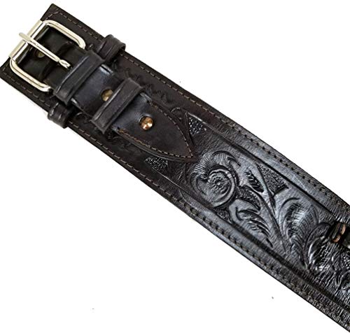 Modestone 44/45 High Ride Left Cross Draw Double Holster Gun Belt Leather 36 #TOP1
