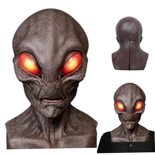 Masque de xénomorphe alien en latex réaliste pour déguisement et costume d'Halloween
