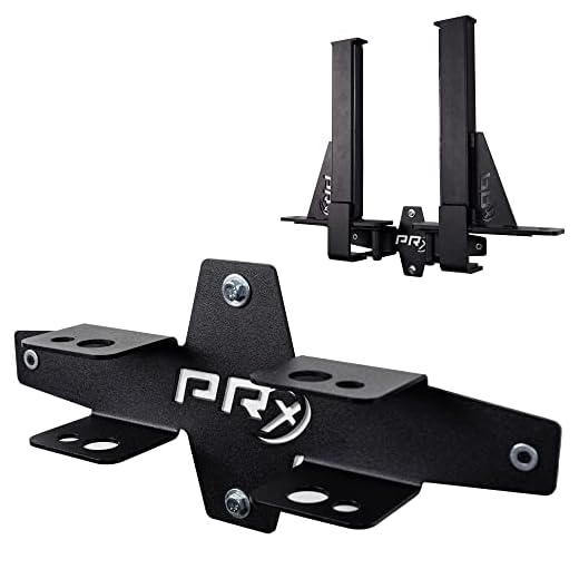 PRx Performance Squat Rack Spotter Arm Pairs, Fits Profile ONE 2x3 with 5/8" Hole & PRO 3x3 with 1" Holes in Upright Squat Racks, USA Made, (Spotter Arm Storage)