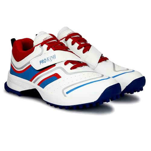 Image of PRO KVH Plus 2.0 Cricket Shoes for Men's - Fast Strap Rubber Spikes, Lightweight,Performance, Comfort, and Durability Shoe for All-Round Performance