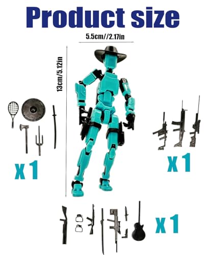 Image of Dummy 13, T13 Action Figure, Dummy 14 Action Figure, Action Figure Toys, Multi-Articular Design, Perfect for Home Decoration and Collectors, Ideal for All Age