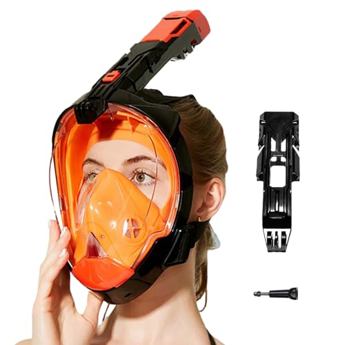 Máscara de Buceo Antiniebla – Máscara Panorámica Impermeable | Aparato de Respiración Subacuático de Drenaje Automático para Nadadores Viajeros Principiantes
