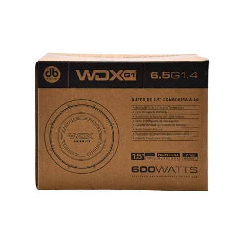 Image of DB Drive WDX G1 Series 4-Ohm DVC Subwoofer (6.5 Inch, 600 Watts Max, WDX6.5G1.4)