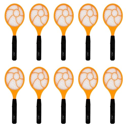 CENMEN 10X Palmeta Matamoscas para Mosquito Electrico Led Matamoscas Raqueta de Tenis Electrica 44 X 15.5 de Mosquito Avispa