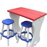 Leisure Accents Patio Bar Set: Multiple Color Options, with or Without Stools,...