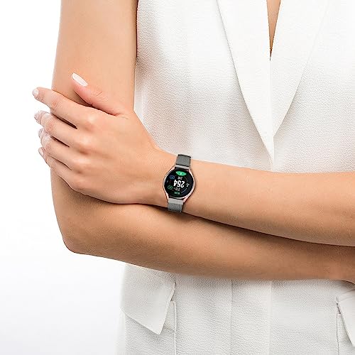 Image of Tobfit 22mm Strap Compatible for Fire-Boltt Ninja Call Pro, Phantom, Ring, Visionary (Watch Not Included), Stainless Steel Chain Strap with Magnetic Buckle for Men&Women