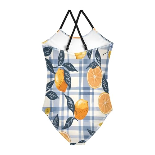 Lemons Girls One-Piece Swimsuit Beach Bathing Suit2