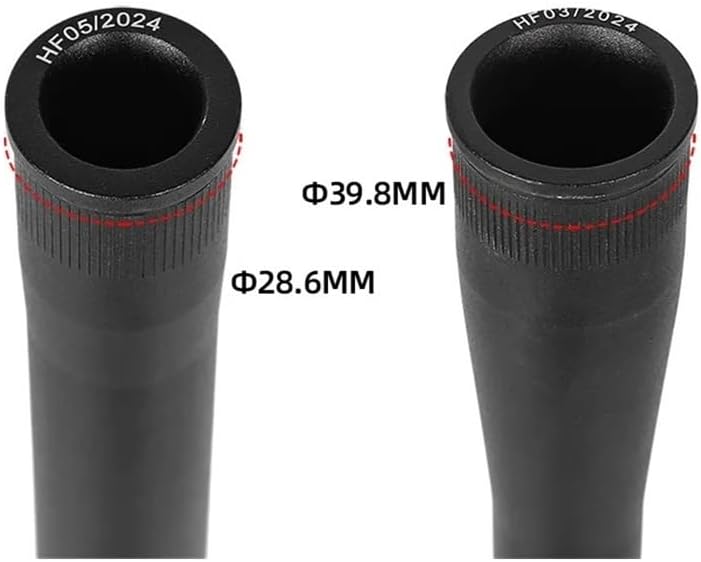 Straight Tapered Tube Bicycle Accessories Mountain Bike Front Fork Head Tube(Black Tapered 1pcs)