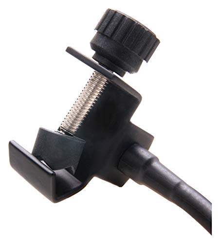 Pronomic PK-20G Professionneller Poschutz (13,5cm Popkiller für Recording, Vergoldete Metallmembran, Plopkiller, mit Klemme und Schwanenhals)