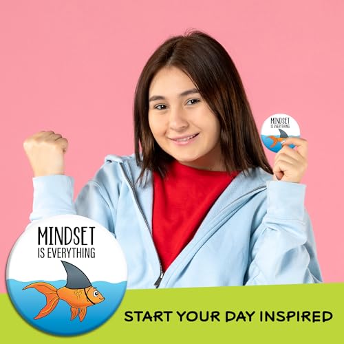 Imán decorativo redondo Mindset is Everything 3 in miniatura 6