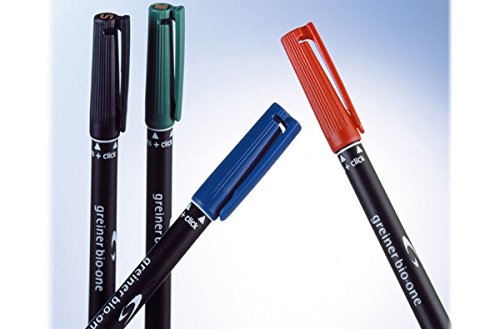 GREINER BIO-ONE 840063 - Rotulador de laboratorio (10 unidades, punta extrafina), color rojo