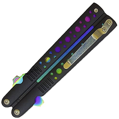 Snake Eye Tactical Spring Assisted Rainbow Blade Folding Aluminum Handle Pocket Eco'Gift LIMITED EDITION Knife