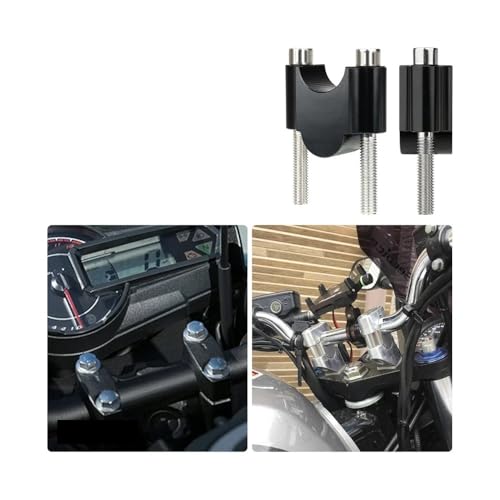 Abrazadera manillar moto universal de aluminio para elevar tija de 22-28 mm 6