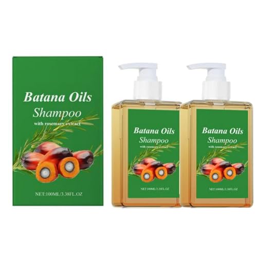 Champú Aceite Batanas, 2X100ML Champú Aceite Batanas Para Crecimiento Cabello, Champús Aceites Romero Profundamente Nutritivos Crecimiento Cabello, Reduce Pérdida Pelos Cuidado Champús Romero