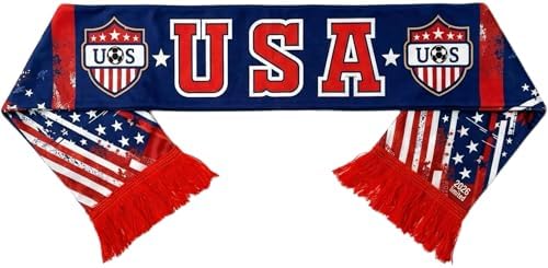 World Cup 2026 Merchandise - Team USA Soccer Scarf - Double Sided...