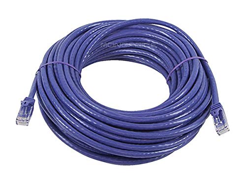 Monoprice 50-Feet FLEXboot Series 24AWG Cat6 550MHz UTP Ethernet Bare Copper Network Cable, Purple (109858) - Image 2