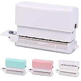 Moeagel ルーズリーフパンチ 6穴 A5/B5/A4対応 取扱説明書付き 使いやすい 30穴/26穴/20穴 強力 穴あけパンチ 省力 多機能穴あけパンチ 多穴パンチ コンパクト 軽量 持ち運び便利 DIY 手帳 単語帳作り 事務用品 (ホワイト)