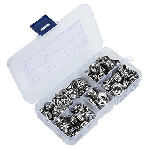 FUNOMOCYA 180pcs Stainless Steel Countersunk Washers Decorative Gaskets for Bolts Industrial Kit
