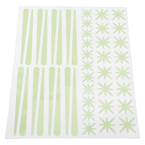 Vinilos Decorativos Fluorescentes Estrellas Verdes 43 Piezas