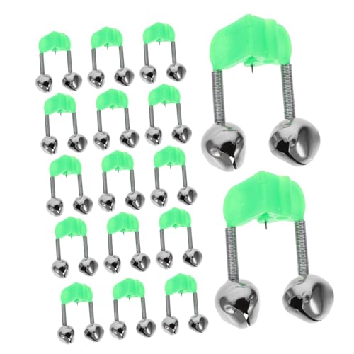 balacoo Fishing Alert Bells 46pcs Abs Fishing Rod Bells Noise Alerts Ideal for Sea Anglers