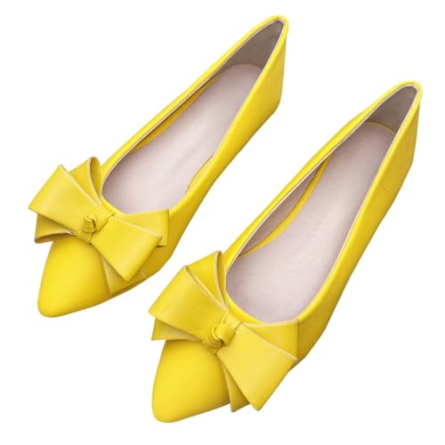 Image of SAILING LU Women's Bow-Knot Pointed Toe Ballet Flats
