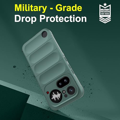 Image of Zapcase Back Case Cover for Nothing Phone (4a) Pro | Compatible for Nothing Phone (4a) Pro Back Cover | Liquid Silicon Magic Case with Camera Protection | Dark Green