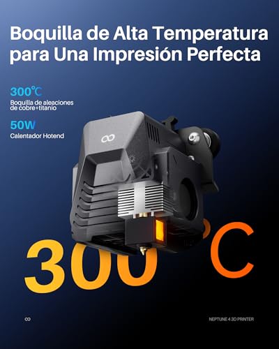Impresora 3D ELEGOO Neptune 4: Alta Velocidad, Nivelación Automática, Extrusor Doble Engranaje, Tamaño 225x225x265 mm³. - Fernando Cortés