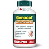 Genacol Anti-Inflammatory (60-Day Supply) – Turmeric Curcumin Supplement with Black Pepper (BioPerine) and Collagen Peptides, Relieves Inflammation, Osteoarthritis Pain Relief, 180 Capsules