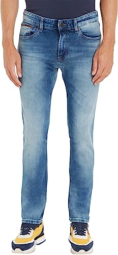 Tommy Jeans Herren Jeans Hose Scanton Slim Stretch, Blau (Wilson Light Blue...