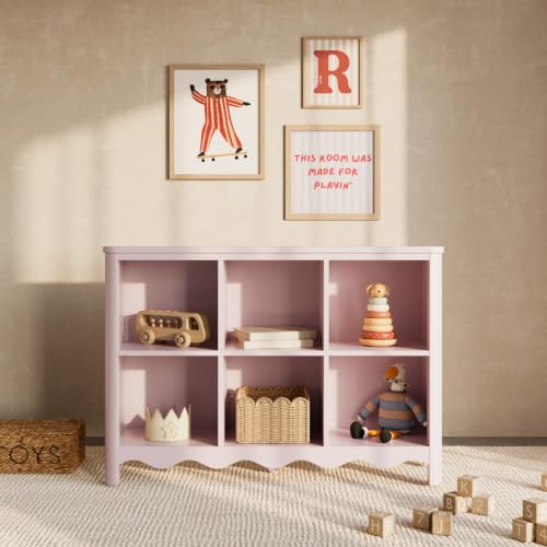Image of Storkcraft Casablanca 6 Cube Organizer Bookcase, Blush