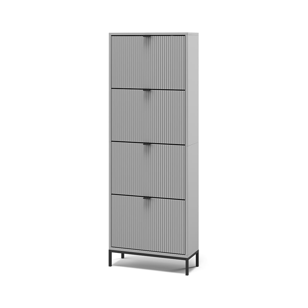 Armoire à chaussures Eliza grise pour organiser l'entrée de votre maison