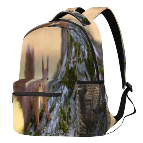 Sac à dos pour ordinateur portable motif écureuil ergonomique