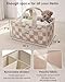 Tiny Marvels Baby Diaper Caddy Organizer, Water Repellency Baby Basket for Newborn Essentials and Diaper Station, Gift for Baby Shower and Registry Must-Have, Portable Storage for Travel