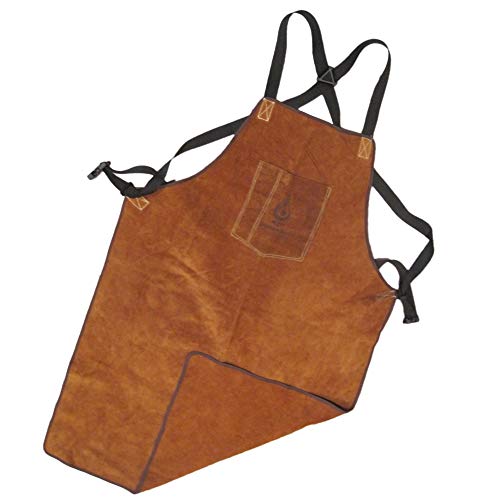 Leather Welding Apron by BlueFire Tools - Fire/Heat Resistant - Heavy Duty Work