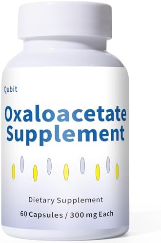 QUBIT Oxaloacetate Supplement (60 Capsules) – Cellular Energy & F...