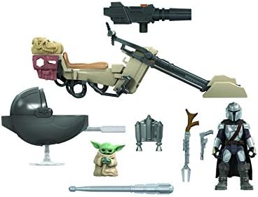 STAR WARS Mission Fleet Expedition Class The Mandalorian The Child Battle for The Bounty 2.5-Inch-Scale Figures and Vehicle, Kids Ages 4 and Up, Multicolored (E96805X0)