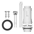 R&T 3-Inch Toilet Flush Valve Replacement Kit with Push Button, Tank to Bowl Gasket with SUS304 Bolts, Toilet Repair Kit Inside Tank for 2-piece Toilet A2475M