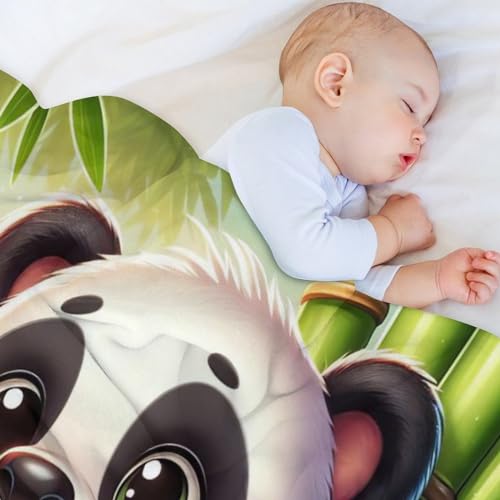 Couverture douce panda en flanelle pour envelopper vos enfants de chaleur - 4